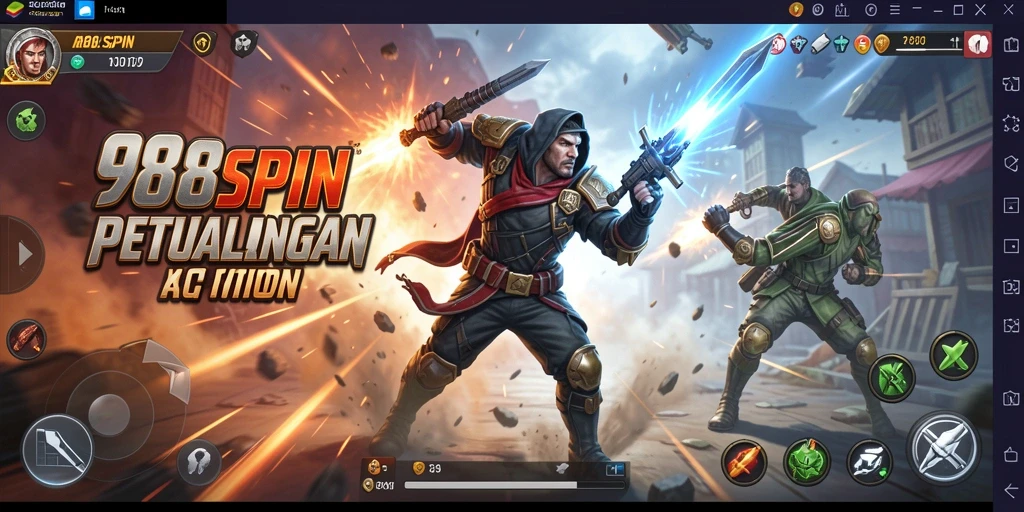 Tampilan aksi seru dalam gameplay 988SPIN.