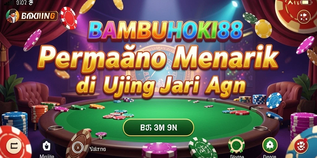 Tampilan menarik dari gameplay menegangkan di BAMBUHOKI88.