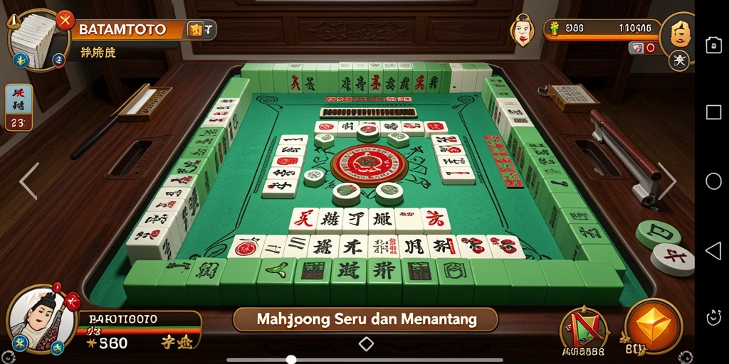 Tampilan screenshot BATAMTOTO dengan gameplay Mahjong yang menarik dan interaktif.
