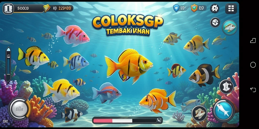 Tangkapan layar utama COLOKSGP menampilkan aksi tembak ikan yang seru.