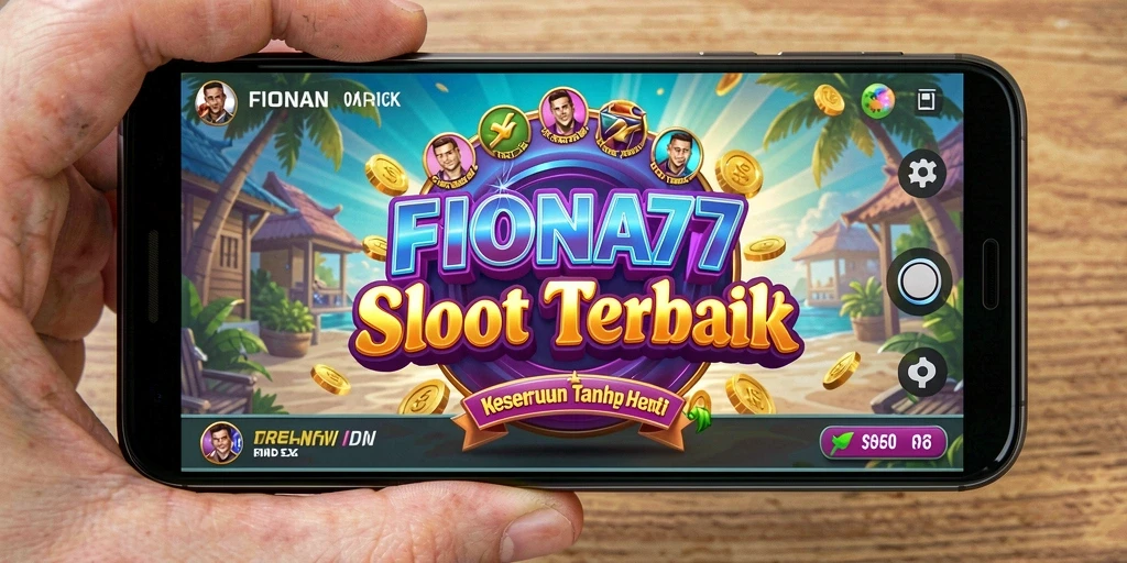 Screenshot gameplay FIONA77 menunjukkan keseruan bermain slot penuh warna.