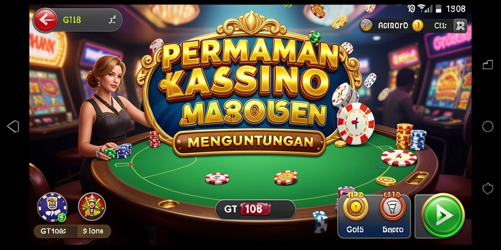 Screenshot GT108 menampilkan aksi gameplay Kasino yang seru dan menarik.