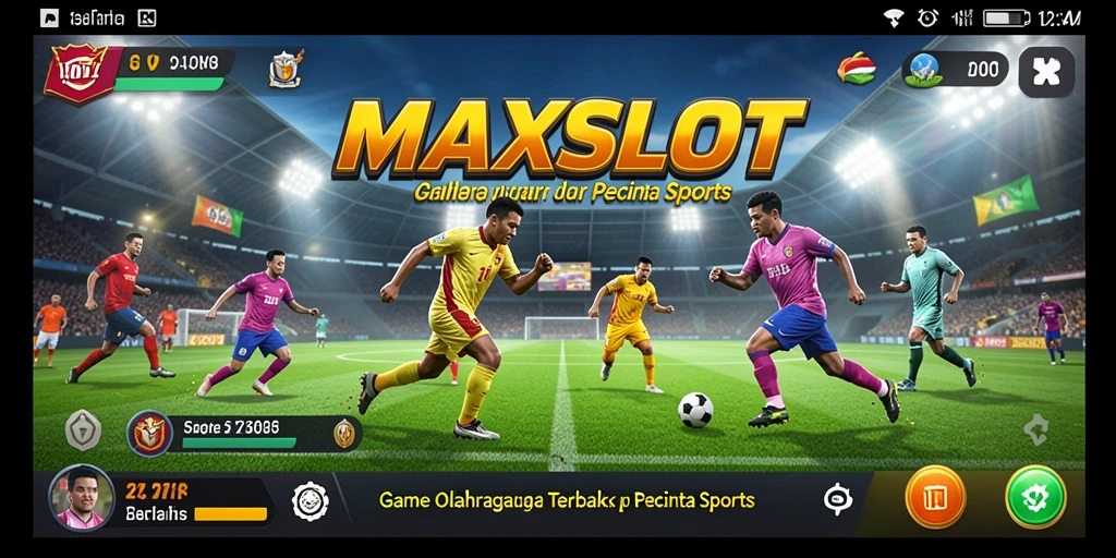 Tangkapan layar gameplay <strong>MAXSLOT</strong> yang menampilkan aksi seru dalam pertandingan olahraga.