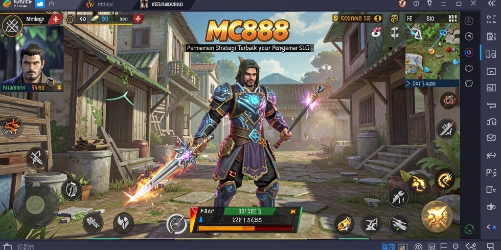 Tampilan gameplay SLG yang menegangkan di MC888.