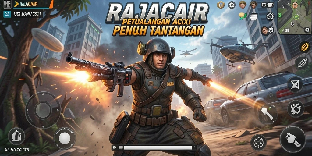 Tampilan gameplay RAJACAIR yang seru dan mendebarkan.