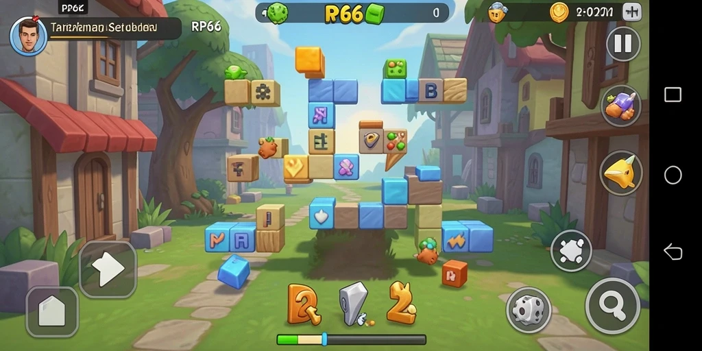 Tangkapan layar RP66 menampilkan gameplay puzzle yang menantang dan menarik.