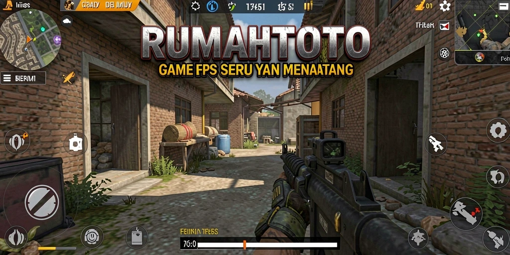 Gameplay menarik RUMAHTOTO dalam aksi tembak-menembak.