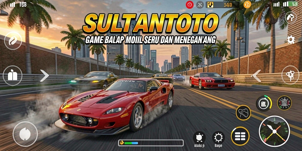 Tangkapan layar gameplay balapan seru di SULTANTOTO.