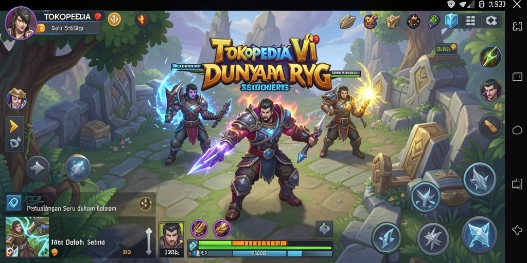 Screenshot gameplay TOKOPEDIAVIP yang menampilkan aksi seru RPG.